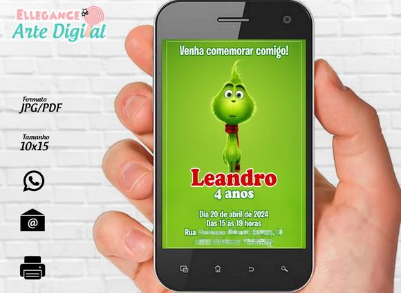 Convite Digital Grinch