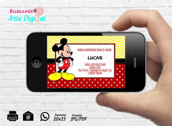 Convite Digital Mickey