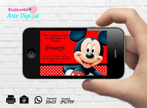 Convite Digital Mickey