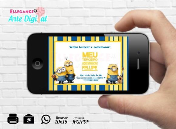 Convite Digital Minions