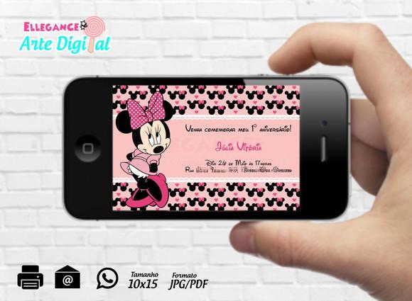 Convite Digital Minnie