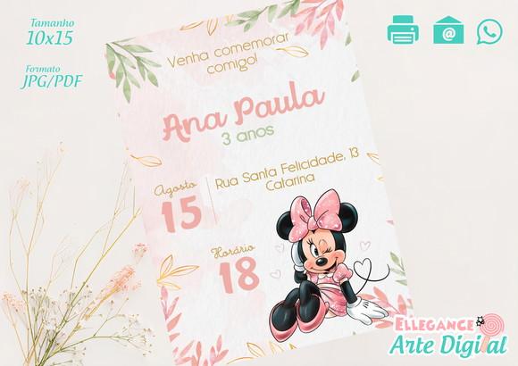 Convite Digital Minnie