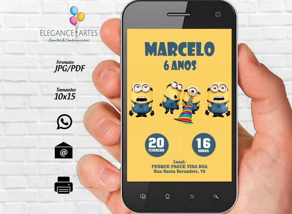 Convite Digital Minions