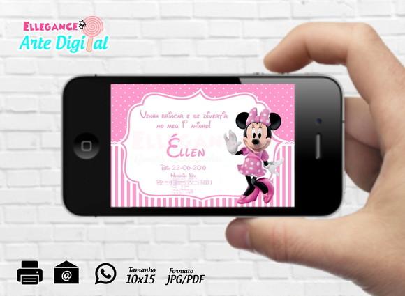 Convite Digital Minnie