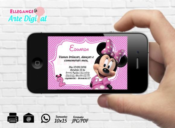 Convite Digital Minnie