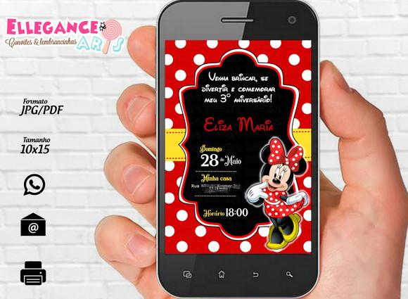 Convite Digital Minnie