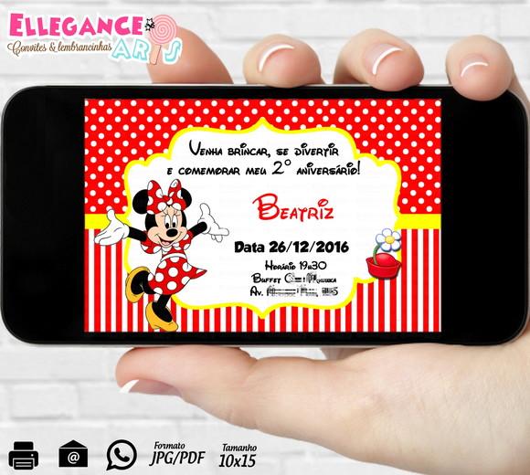 Convite Digital Minnie