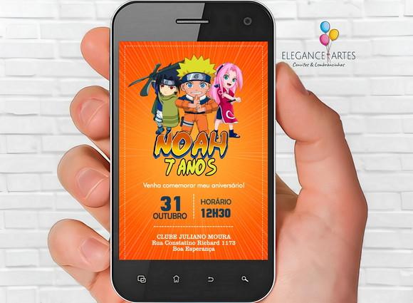 Convite Digital Naruto