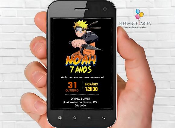 Convite Digital Naruto