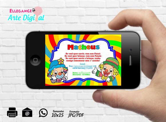 Convite Digital Patati Patata