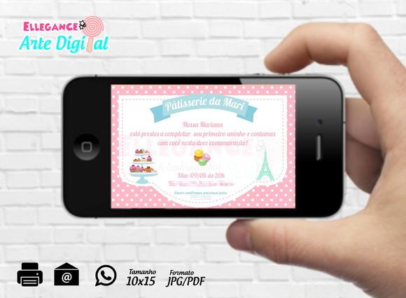 Convite Digital Pâtisserie Doceria