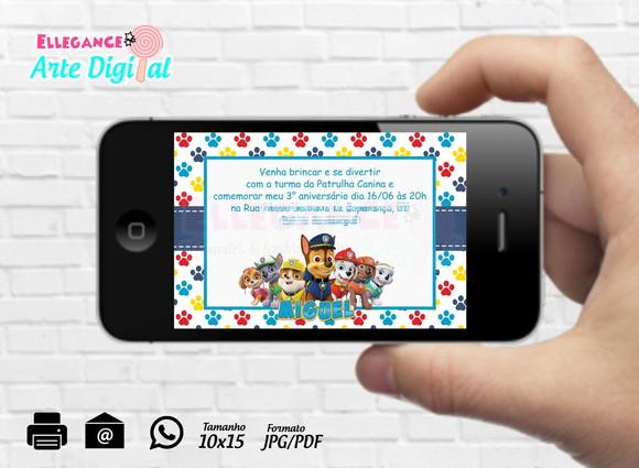 Convite Digital Patrulha Canina