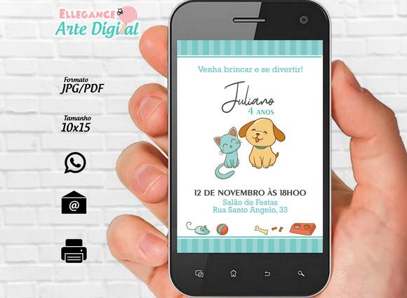 Convite Digital Pet Shop