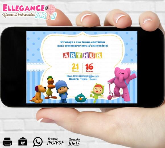 Convite Digital Pocoyo