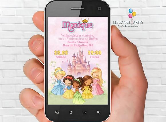 Convite Digital Princesas