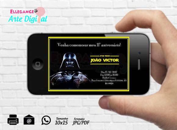 Convite Digital Star Wars