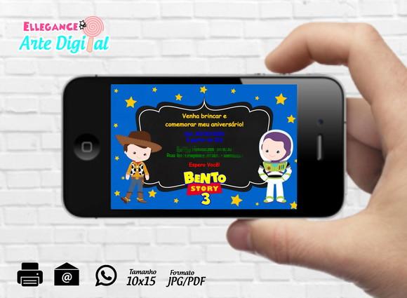 Convite Digital Toy Story