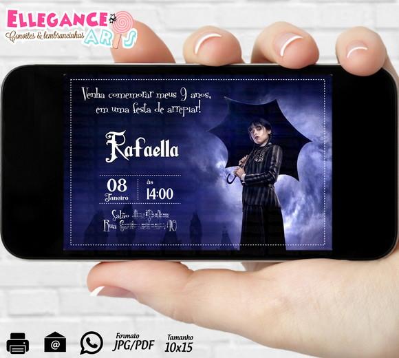 Convite Digital Wandinha / Família Addams