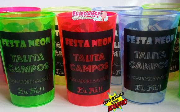 Copo Festa Neon