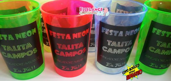 Copo Festa Neon