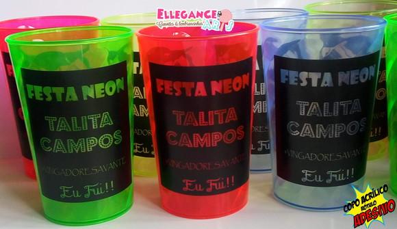 Copo Festa Neon