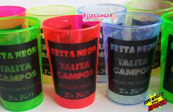 Copo Festa Neon