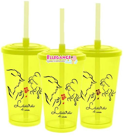 Copo Twister 400ml a Bela e Fera
