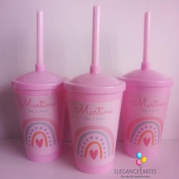 Copo Twister 400ml Arco Iris Boho