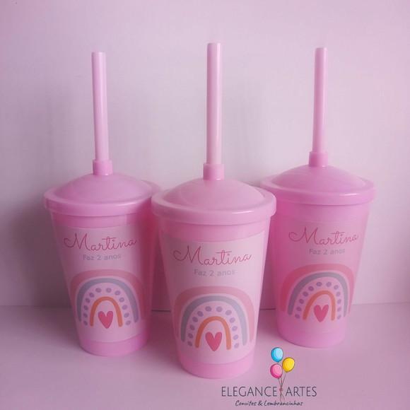 Copo Twister 400ml Arco Iris Boho