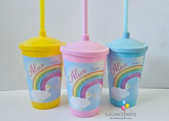 Copo Twister 400ml Arco Íris