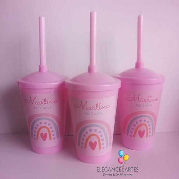 Copo Twister 400ml Arco Iris Boho