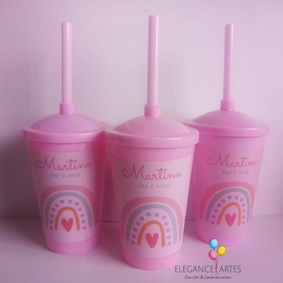 Copo Twister 400ml Arco Iris Boho