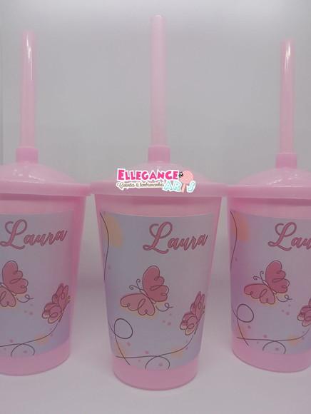 Copo Twister 400ml Borboletas