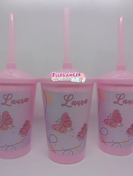 Copo Twister 400ml Borboletas