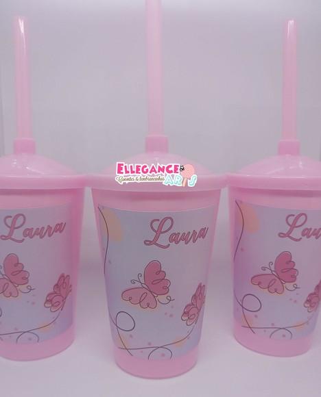 Copo Twister 400ml Borboletas
