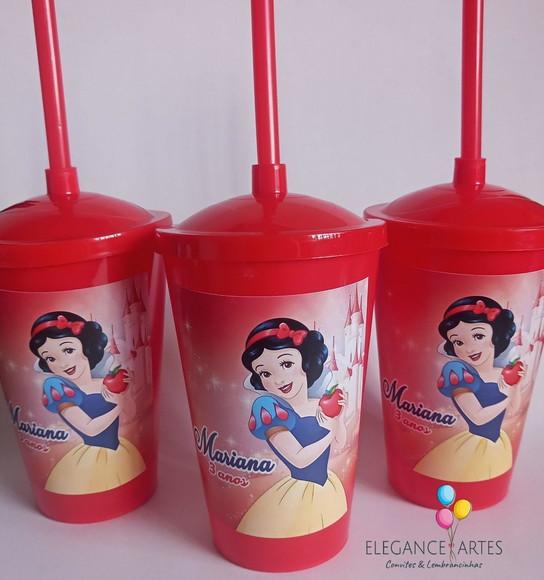 Copo Twister 400ml Branca de Neve