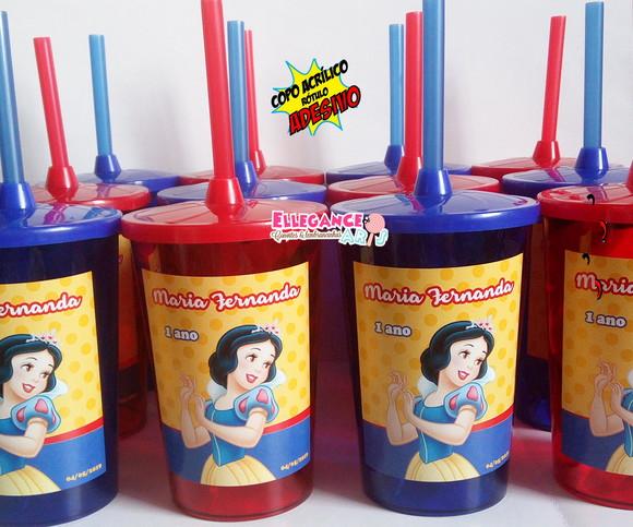 Copo Twister 400ml Branca de Neve