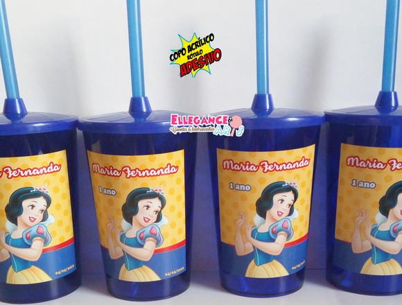 Copo Twister 400ml Branca de Neve