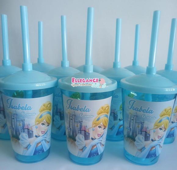 Copo Twister 400ml Cinderela