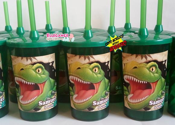 Copo Twister 400ml Dinossauro