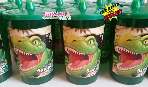 Copo Twister 400ml Dinossauro