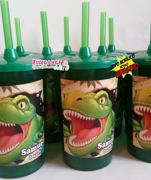 Copo Twister 400ml Dinossauro