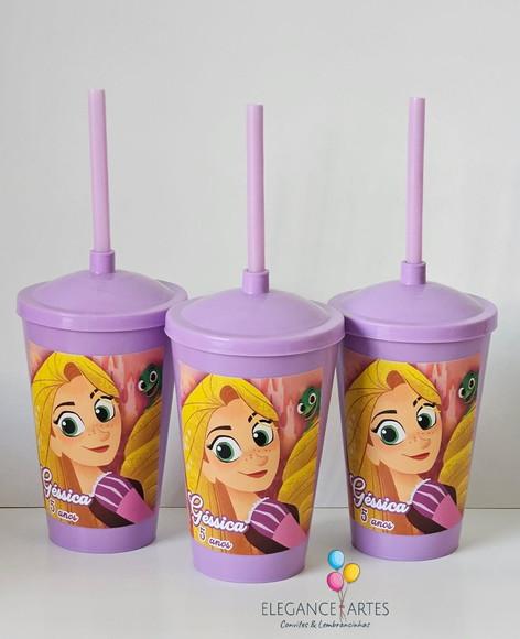 Copo Twister 400ml Enrolados Rapunzel