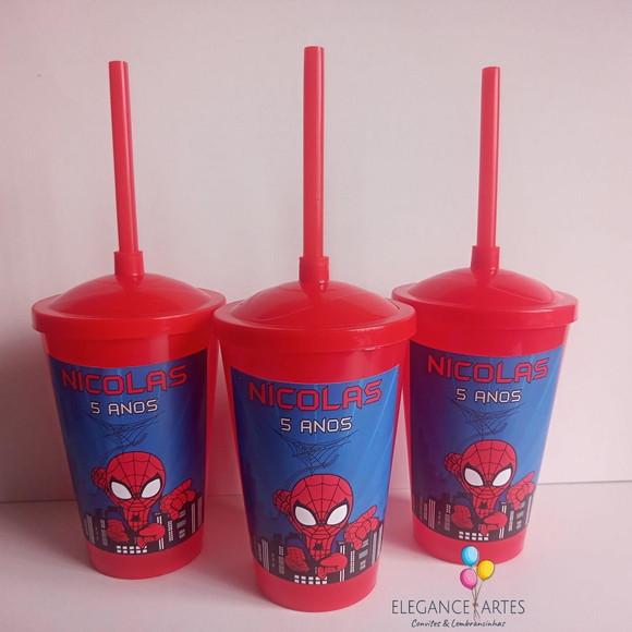 Copo Twister 400ml Homem Aranha