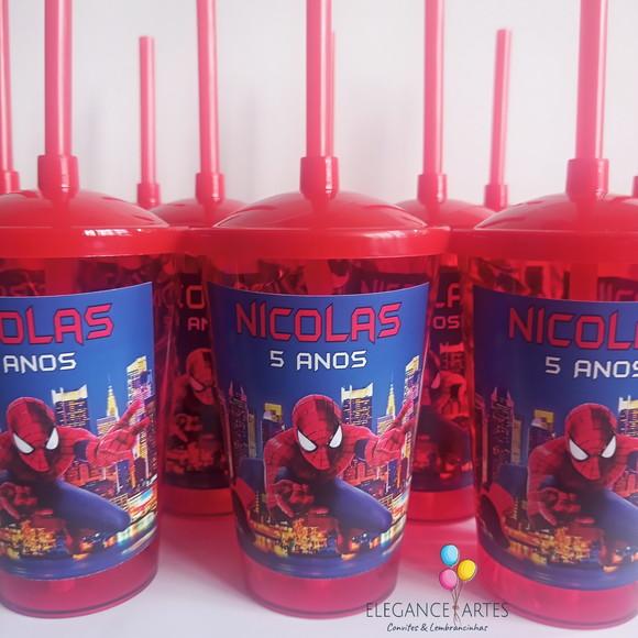 Copo Twister 400ml Homem Aranha