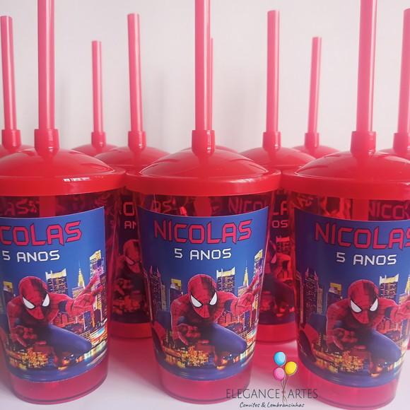 Copo Twister 400ml Homem Aranha