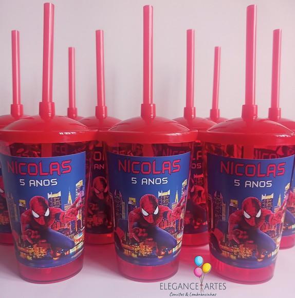 Copo Twister 400ml Homem Aranha