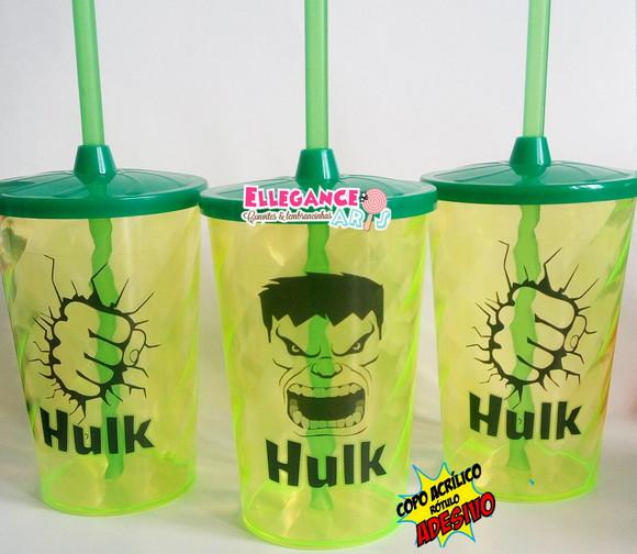 Copo Twister 400ml Hulk