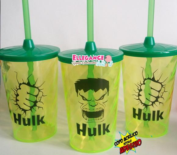 Copo Twister 400ml Hulk