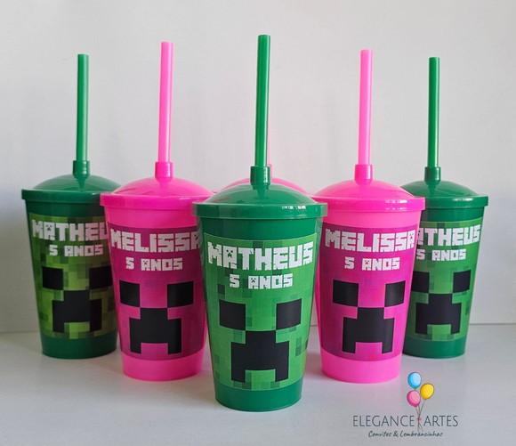 Copo Twister 400ml Minecraft